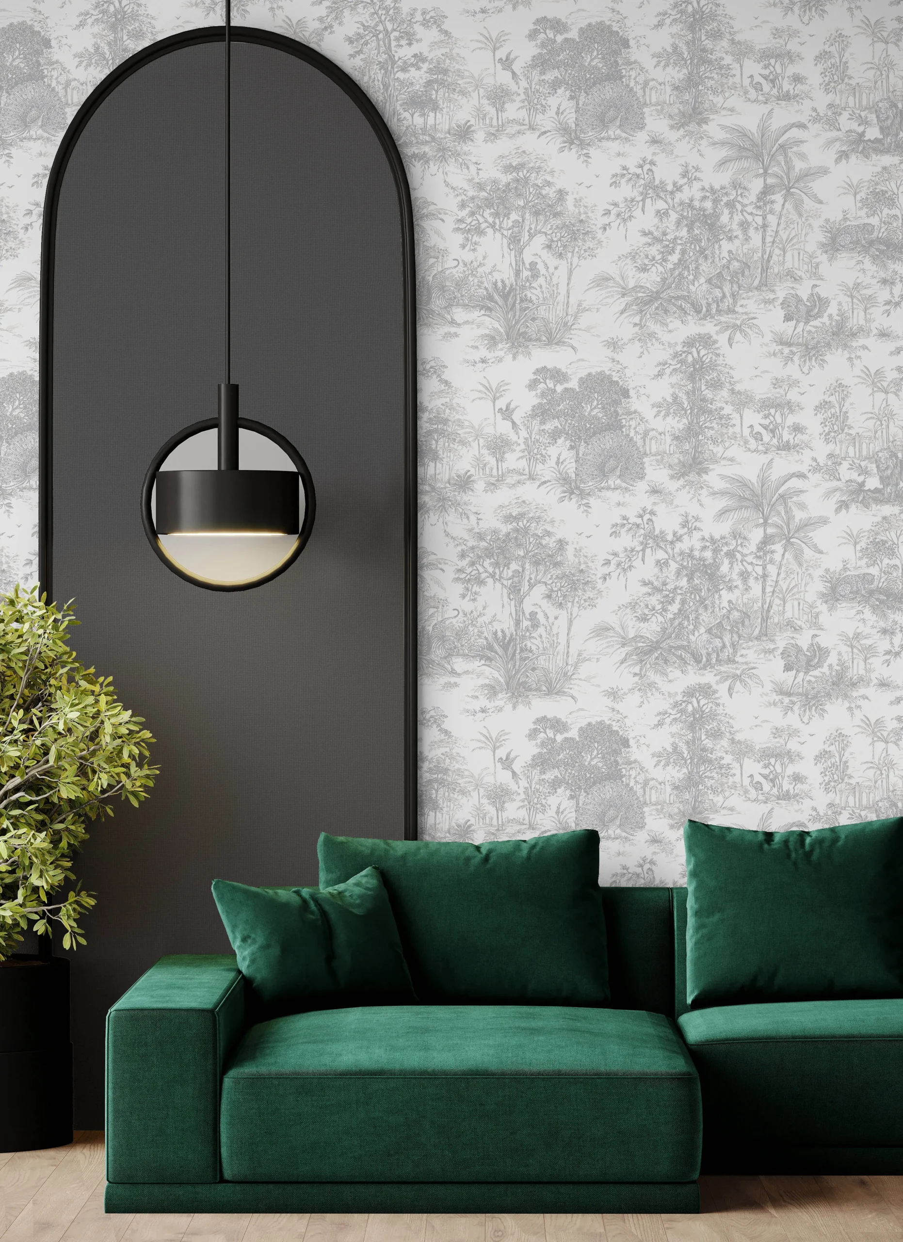 Gray Embossed Wallpaper – Understated Elegance (24207-1)